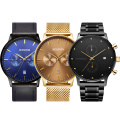 New mens watch design custom oem your logo watch low moq dropshipping relojes chinos chrono watch